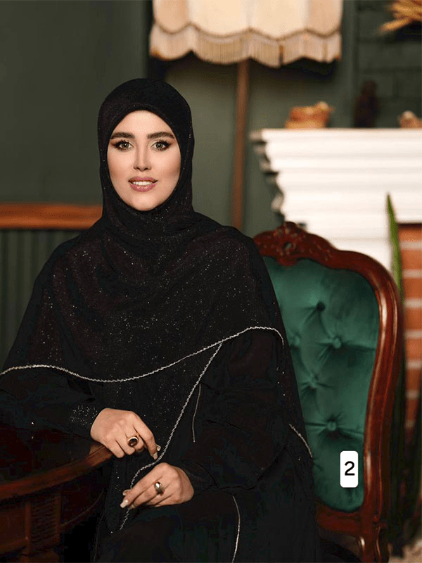 rosary meski روسری وال اسلپ مشکی - تصویر 1