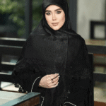 روسری مشکی کوپرا نگین دار